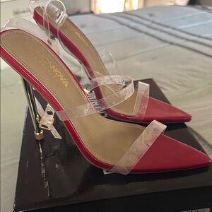 Fashion Nova Red Stiletto Heels